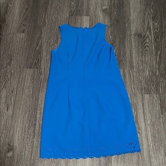 J. Crew Blue Buttoned Embellished Sheath Dress - Picture 6 of 9